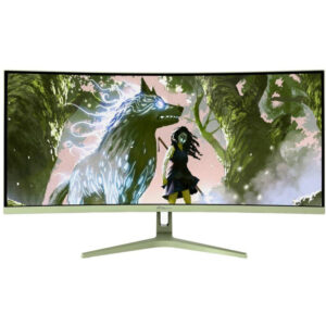 AROZZI NOVA gaming monitor 34" 34T2K165 Forest Green/ LED/ 3440x1440/ 165Hz/ VA/ 4000:1/ 1ms/ 2xHDMI/ 2xDP/ mech. green