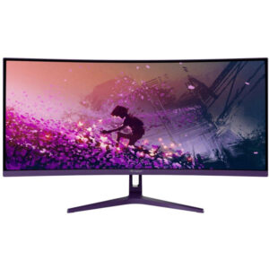 AROZZI NOVA gaming monitor 34" 34T2K165 Purple/ LED/ 3440x1440/ 165Hz/ VA/ 4000:1/ 1ms/ 2xHDMI/ 2xDP/ purple