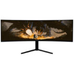 AROZZI NOVA gaming monitor 49" 49TUW165 Black/ LED/ 5120x1440/ 165Hz/ VA/ 3000:1/ 1ms/ 2xHDMI/ DP/ USB-C/ black