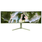AROZZI NOVA gaming monitor 49" 49TUW165 Forest Green/ LED/ 5120x1440/ 165Hz/ VA/ 3000:1/ 1ms/ 2xHDMI/ DP/ USB-C/ m.green