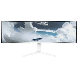 AROZZI NOVA gaming monitor 49" 49TUW165 White/ LED/ 5120x1440/ 165Hz/ VA/ 3000:1/ 1ms/ 2xHDMI/ DP/ USB-C/ white