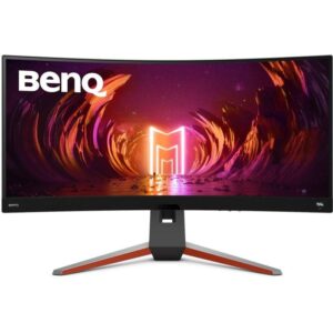BENQ Mobiuz 34" LED EX3410R/ Curved/ VA panel/ 3440x1440/ 3000:1/ 1ms/ 144 Hz/ 2xHDMI/ DP/ USB/ FreeSync/ black/gray