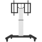 DAMAGED PACKAGING - Neomounts PLASMA-M2500TSILVER / Motorized Mobile Floor Stand (90° tilt) - VESA 200x200 up to 800x600 / Silve
