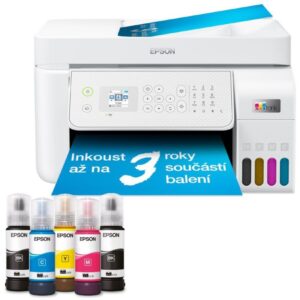 Epson EcoTank L5316/ 5760 x 1440/ A4/ MFZ/ LCD/ ITS/ ADF/ 4 colors/ Wi-Fi/ USB/ 5 years warranty after registration