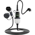 EVSE AC portable, single-phase charger for electric vehicles, for households, 3.6kW, 230 V, 6m cable with T2 connector