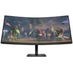 HP OMEN 34c/ 34" curved/ 3440x1440/ VA/ 1ms/ 400 cd/m2/ 3000:1/ HDMI/ DP/ jack/ VESA/ black
