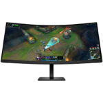 HP OMEN 34c G2/ 34"/ 3440x1440/ VA/ 1ms/ 400 cd/m2/ 3000:1/ HDMI/ DP/ jack/ VESA/ black