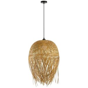 IMMAX BOHO HILO designer pendant lamp, D45cm, E27, bamboo