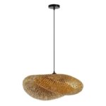 IMMAX BOHO HILO designer pendant lamp, D60cm, E27, bamboo