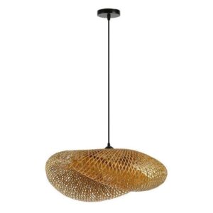 IMMAX BOHO HILO designer pendant lamp, D60cm, E27, bamboo