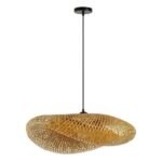 IMMAX BOHO HILO designer pendant lamp, D80cm, E27, bamboo