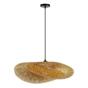 IMMAX BOHO HILO designer pendant lamp, D80cm, E27, bamboo