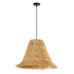 IMMAX BOHO NATURALEZA designer pendant lamp, D45cm, E27, natural rattan