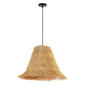IMMAX BOHO NATURALEZA designer pendant lamp, D45cm, E27, natural rattan