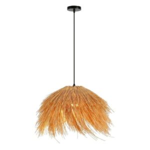IMMAX BOHO NATURALEZA designer pendant lamp, D55cm, E27, natural rattan