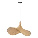 IMMAX BOHO SOMBRERO designer pendant lamp D70cm, E27, natural rattan
