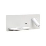 IMMAX LED Be PREPARE 4in1, spotlight with Qi charging, USB, white, left version