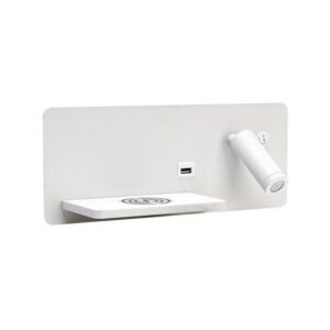 IMMAX LED Be PREPARE 4in1, spotlight with Qi charging, USB, white, left version