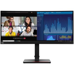 Lenovo P34w-20/ 34.14" IPS, curved/ 3440x1440/ 21:9/ 300cd/m2/ 1000:1 / 4ms/ HDMI/ DP/ USB/ RJ45/ VESA/black