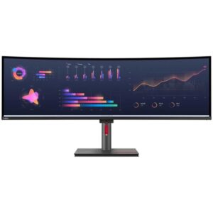 Lenovo P49w-30/ 49" IPS, curved/ 5120x1440/ 32:9/ 350cd/m2 cmd/ 2000:1 / 4ms/ HDMI/ DP/ USB/ RJ45/ VESA/ black