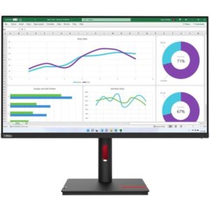 Lenovo T32p-30/ 31.5" IPS/ 3840x2160/ 16:9/ 350cd/m2cmd/ 1000:1 / 4ms/ HDMI/ DP/ USB/ RJ45/ VESA/ PIVOT/ black