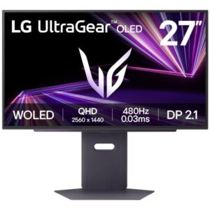 LG monitor 27GX790A-B 27" OLED/2560x1440/0.03ms/16:9/480Hz/4-field HP/ HDMI / DP / USB/G-SYNC/ VESA