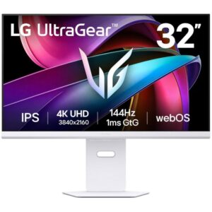 LG monitor 32G810SA-W 31.5" IPS 4K 3840x2160 / 16:9 /144Hz/ 400cdm / 1ms /DP/ USB-C 65W/2xHDMI/LAN/speaker/height adjustment