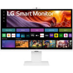 LG monitor 32U850SA-W 31.5" IPS 3840x2160/16:9/400cdm/5ms/USB-C/HDMI/BT/Wifi/webOS/mirroring/speaker/FHD camera/high.status