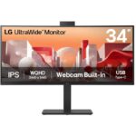 LG monitor 34BA85QE IPS 34" QHD curved /3440x1440 /21:9/300 cd/m2/5ms/HDMI/DP/USB-C/60Hz/HDR10/ OnScreen Control