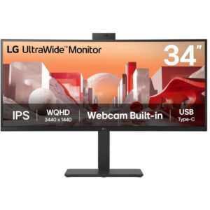LG monitor 34BA85QE IPS 34" QHD curved /3440x1440 /21:9/300 cd/m2/5ms/HDMI/DP/USB-C/60Hz/HDR10/ OnScreen Control