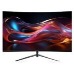 MISURA 24" LED P23MM24DFA01/ curved/ VA/ 1920x1080 (FHD)/ 4000:1/ 1ms/ 300 cd/m2/ HDMI/ DP/ SPEAKER/ VESA 75x75/ black