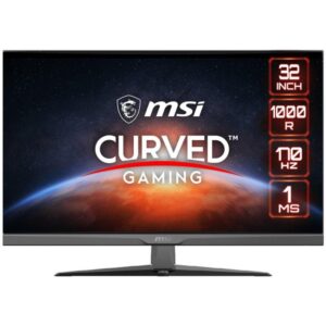 MSI Gaming G322C/ 31.5" curved/ 1920x1080/ VA LED, 170hz/ 1ms/ 250cd/m2/ 3000:1/ HDMI/ DP/ black