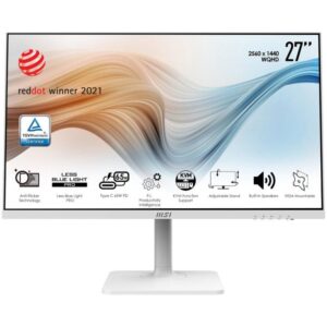 MSI Modern MD272QPW/ 27"/ 2560x1440/ IPS/ 4ms/ 300cd/m2/ 1000:1/ HDMI/ DP/ USB/ USB-C/ white