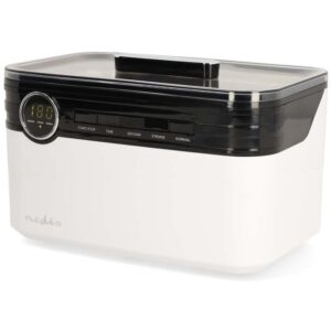 NEDIS ultrazvuková čistička šperků/ 1,8 L/ síťové napájení/ 220-240 V AC 50/60 Hz/ bílá (plast)