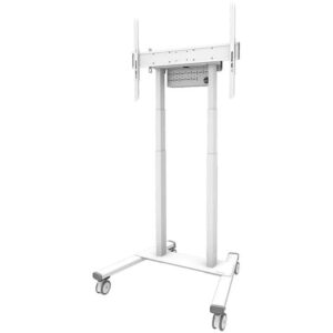 Neomounts FL55-875WH1/Display holder/trolley/37-100"/4 wheels/VESA 800X600/load capacity 110kg/motorized height adjustment/white