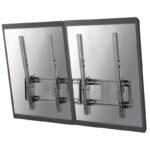 Neomounts NS-WMB200PBLACK/Display holder/wall mount/40-52"/menu board vertical tilting/VESA 400X600/load capacity 2x50kg/2 displ