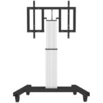 Neomounts PLASMA-M2500TSILVER / Motorized Mobile Floor Stand (90° tilt) - VESA 200x200 up to 800x600 / Silver