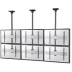 Neomounts Pro NMPRO-C32 / Flat Screen Ceiling Mount - 3x2 (3 x horizontal/2 x vertical) - box 1/2 / Black/silver