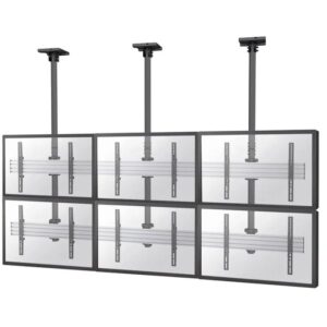 Neomounts Pro NMPRO-C32 / Flat Screen Ceiling Mount - 3x2 (3 x horizontal/2 x vertical) - box 1/2 / Black/silver