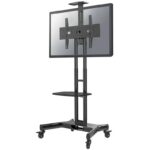 Neomounts Select NM-M1700BLACK/Display holder/trolley/32-75"/4 wheels/VESA 600X400/load capacity 50kg/height adjustable/2 shelve