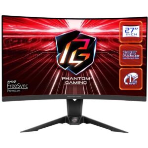 Phantom Gaming by Asrock monitor PG27Q15R2A curved 27"/VA/2560x1440/165Hz/ 550cd/m2 / 1ms/DP/ 2x HDMI/repro/Wifi ant.