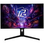 Phantom Gaming by Asrock monitor PGO27QFS 27"/WOLED/2560x1440/240Hz/275cd/m2/0.03ms/DP/HDMI/USB-C/speaker/height adjustable