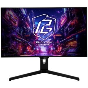 Phantom Gaming by Asrock monitor PGO27QFS 27"/WOLED/2560x1440/240Hz/275cd/m2/0.03ms/DP/HDMI/USB-C/speaker/height adjustable