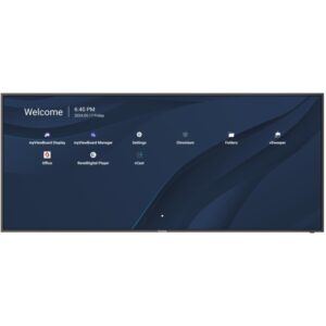 ViewSonic Flat Display CDE105UW/105"/WUHD/ 500nits, 5000:1, 8G RAM/128GB/ OPS slot/ HDMIDP/USB/Audio/RS232/Speaker/black