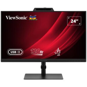 ViewSonic VG2441V '24" 16:9 1920 x 1080 FHD SuperClear® IPS , 120Hz, HDMI, DP, Webcam, microphone, USB, Speakers