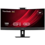 ViewSonic VG3457CV 34" 21:9,3440 x 1440,SuperClear®VA,curved,2 HDMI,DP,100W USB-C,RJ45,USB,speakers,height adjustment,webcam