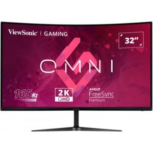 ViewSonic VX3218C-2K OMNI /32" curved/VA/16:9/2560x1440 / 165Hz/ 1ms/ 250cd/m2 / Freesync premium /2xHDMI /DP / Repro