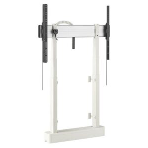 Vogels RISE Electric TV lift with floor-wall mounting, speed 50 mm/s white