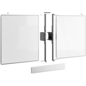 Vogels Side board 65" for RISE 5xxx lifts, white ceramic for writing with a marker, magnetic lock