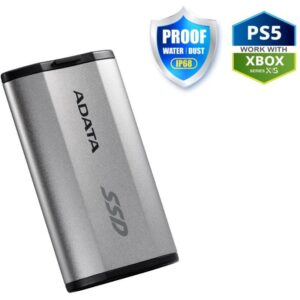 ADATA SD810 2TB SSD / External / USB 3.2 Type-C / 2000MB/s Read/Write / silver-gray